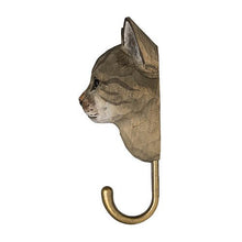 Load image into Gallery viewer, Hand Carved Wall Hook - cat
