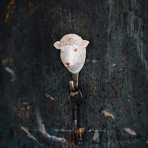 Hand Carved Wall Hook - Sheep