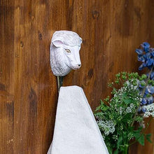 Load image into Gallery viewer, Hand Carved Wall Hook - Sheep

