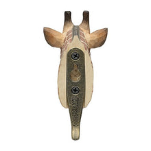 Load image into Gallery viewer, Hand Carved Wall Hook - Giraffe
