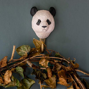Hand Carved Wall Hook - Panda