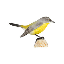 Load image into Gallery viewer, Hand Carved Deco Bird - Yellow Robin
