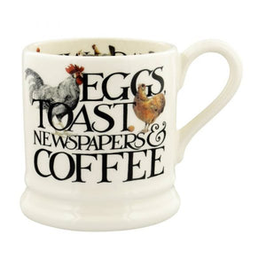 Emma Bridgewater 1/2 Pint Mug - Rise & Shine Eggs & Toast