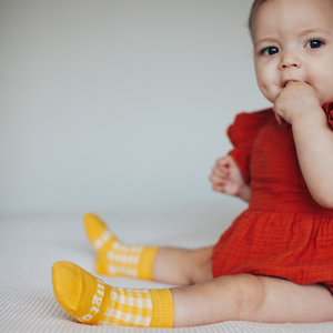 Lamington Merino Wool Baby Crew Socks - Hattie