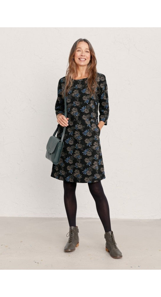 Seasalt Cornwall High Key Dress - Ice Plant Onyx