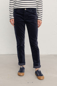 Seasalt Cornwall Lamledra Corduroy Trousers - Navy