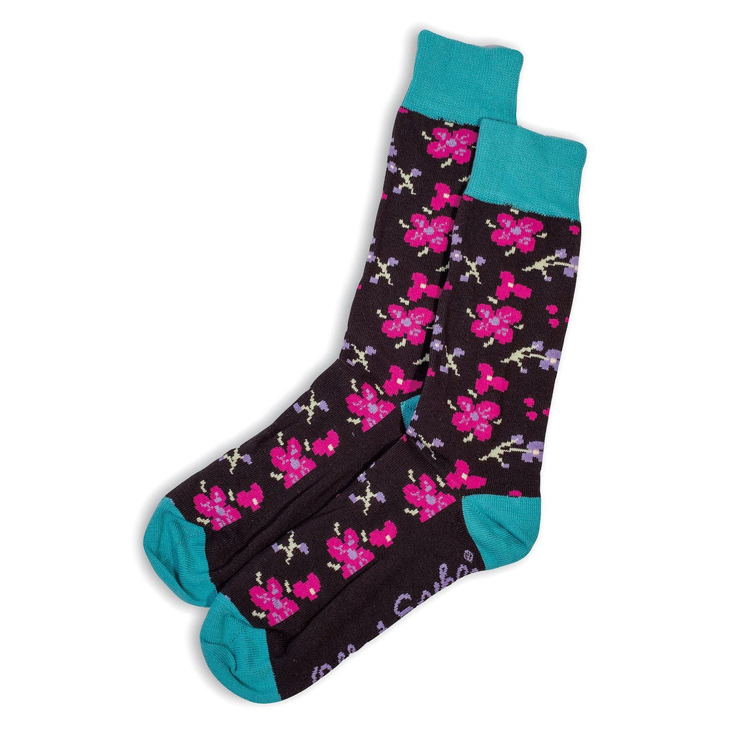 Australian Made Cotton Socks - Cherrybomb - Charcoal