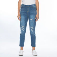 Load image into Gallery viewer, Threadz Denim Distressed Pull On Jean
