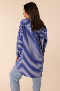 Two Ts Blue Stripe Over Shirt