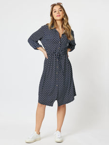 Threadz Alexa Dress - Navy