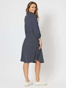 Threadz Alexa Dress - Navy