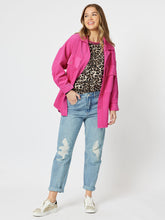 Load image into Gallery viewer, Threadz Zoe Cord Shacket - Pink
