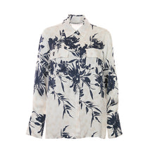 Load image into Gallery viewer, Funky Staff Anna Shirt - Blue Flower
