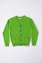 Load image into Gallery viewer, Merino Wool Cardigan - Lime Green
