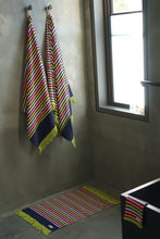 Load image into Gallery viewer, Robb &amp; Lulu Bath Mat/Hand Towel - Nautical Stripe
