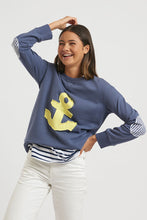 Load image into Gallery viewer, Est1971 Frayed Anchor Windy - Navy/Yellow Anchor
