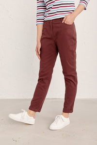 Seasalt Cornwall Berry  Down Trousers - Oilcloth
