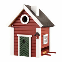 Load image into Gallery viewer, Birdhouse/Feeder - Red Cottage
