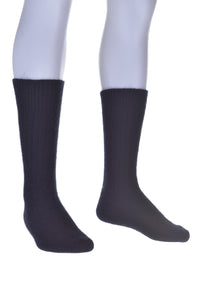 Possum Merino Rib Socks - Navy