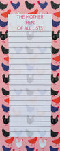Load image into Gallery viewer, Allgifts Australia Magnetic Jotter - The Mother (Hen) of All Lists
