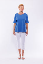 Load image into Gallery viewer, Cafe Latte Round Neck Tee - Royal Blue
