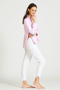 Est1971 The Collar Cotton Sweatshirt - Powder Pink/Floral