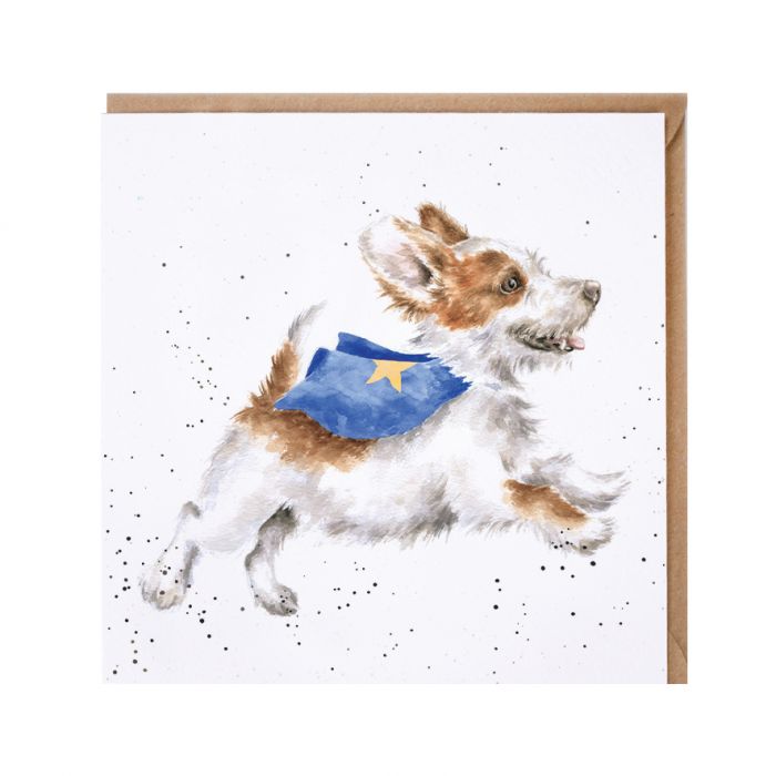 Wrendale Greeting Card - Super Dog