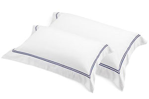 Flaxfield Linen Tailored Pair of Pillowcases - Navy