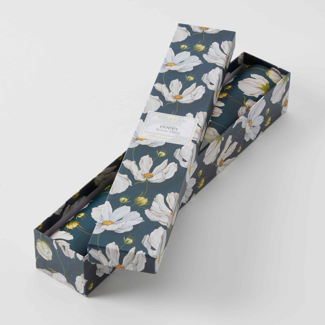 Poppy Scented Drawer Liners
