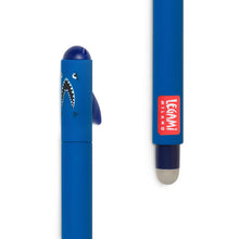 Load image into Gallery viewer, Legami Erasable Gel Pen - Blue Ink - Shark
