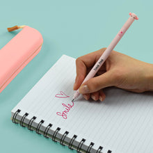 Load image into Gallery viewer, Legami Erasable Gel Pen - Pink Ink - Piggy
