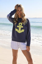 Load image into Gallery viewer, Est1971 Frayed Anchor Windy - Navy/Yellow Anchor
