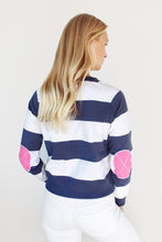 Load image into Gallery viewer, Est1971 Uni Stripe Windy - Hot Pink Elbow Patches
