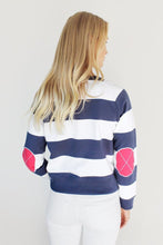Load image into Gallery viewer, Est1971 Uni Stripe Windy - Red Elbow Patches
