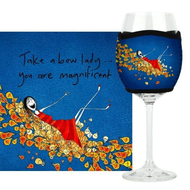 Red Wine Glass Cooler - Taker a bow lady, you are magnificent