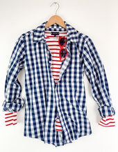 Load image into Gallery viewer, Irving &amp; Powell Gingham Shirt - Navy/White
