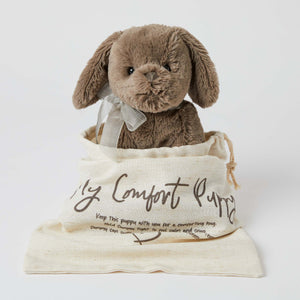 Sammy the Comfort Puppy - Brown Plush