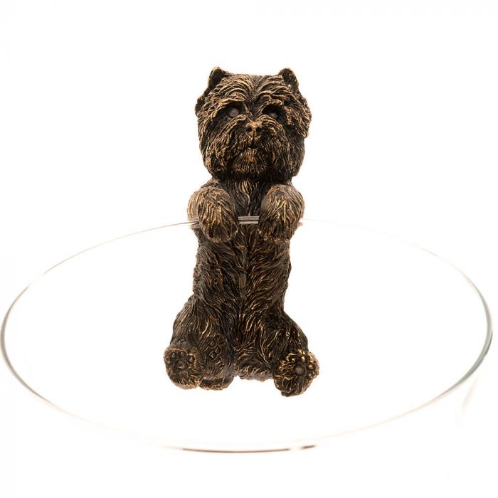 Pot Buddies - Antique Bronze West Highland Terrier
