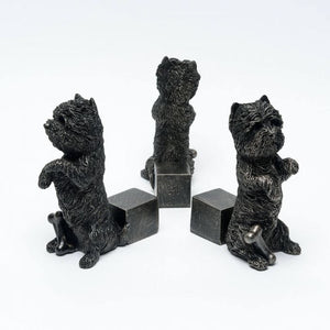 Potty Feet - Antique Bronze West Highland Terrier (Set of 3)