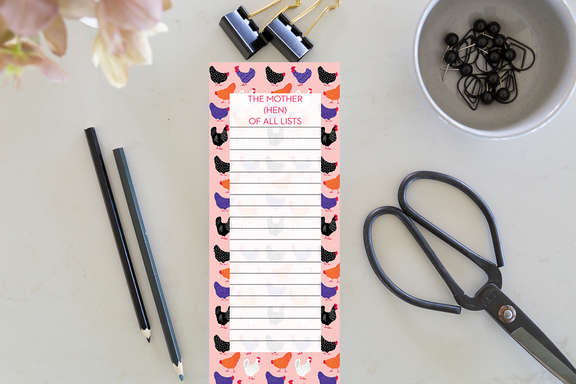 Allgifts Australia Magnetic Jotter - The Mother (Hen) of All Lists