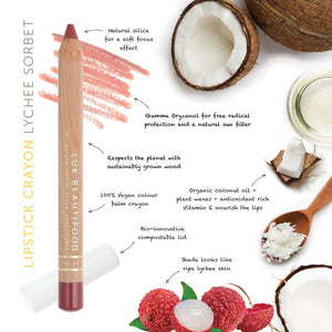 LUK Beautifood Lipstick Crayon - Lychee Sorbet