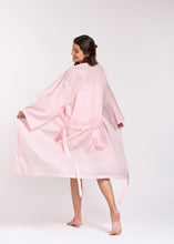 Load image into Gallery viewer, Cotton Dressing Gown/Robe - Pink Gingham
