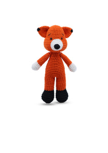 Cotton Knit Mini Standing Toy -Fox