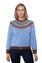 Load image into Gallery viewer, Womens Fairisle Wool Short Cardigan by Eribe of Scotland - Alpine - Strathmore
