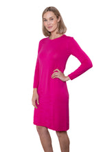 Load image into Gallery viewer, Caroline Gleeson NZ Superfine Merino Dress - Hot Pink
