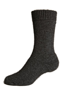 Possum Merino Wool Plain Sock - Charcoal