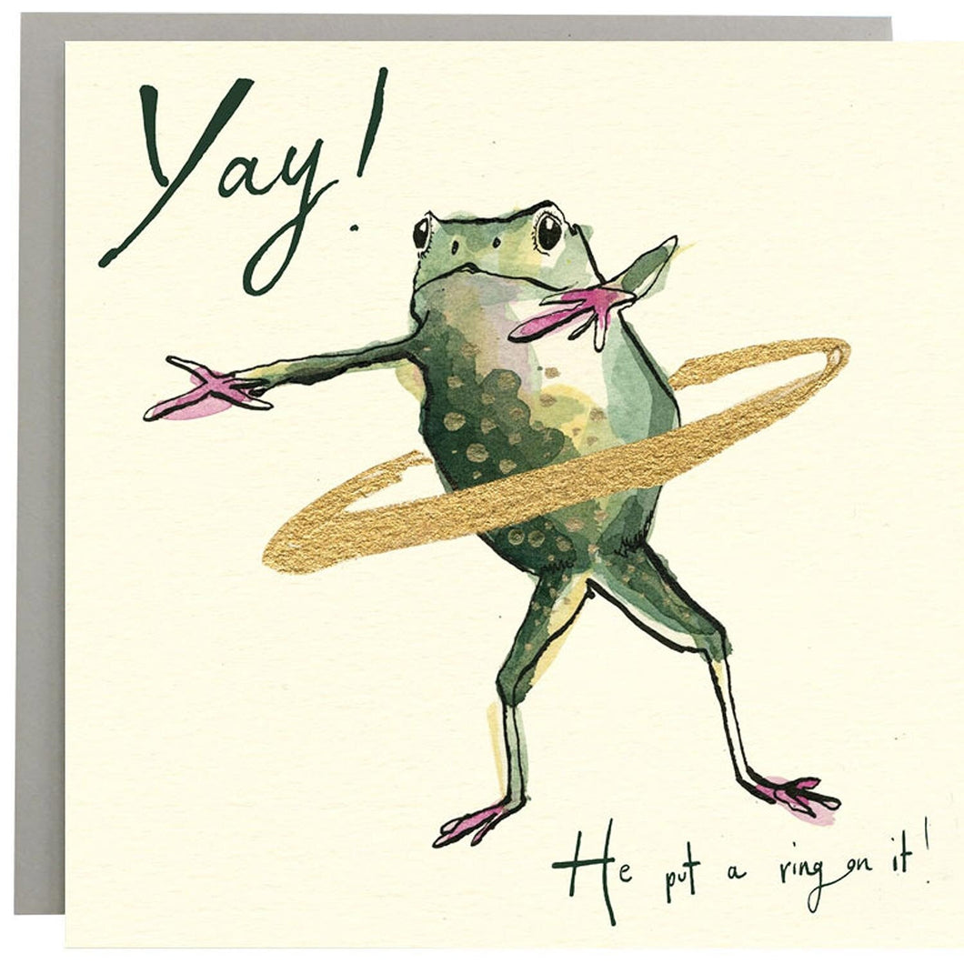 Anna Wright Card - Yay? He Put A Ring on It