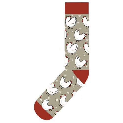 Red Tractor Designs Cotton Socks - Chooks