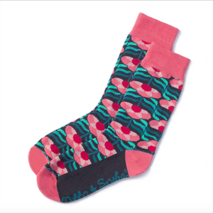 Australian Made Cotton Socks - Splice - Pink