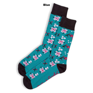 Australian Made Cotton Socks - Cherrybomb - Blue
